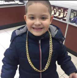 Cuban Link Chain 14K Gold Plated Does Not Loses Color