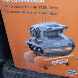 Ridgid 4.5 Gallon Compressor $200