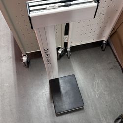 Detecto Eye-Level Physician Beam Scale with Height Rod and Wheels