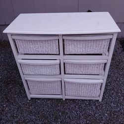 Wicker dresser
