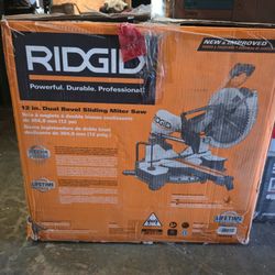 RIDGID 15 Amp Corded 12 in. Dual Bevel Sliding Miter Saw with 70 Deg. Miter Capacity