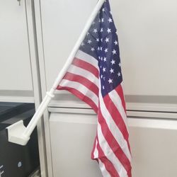 Car window flag bracket