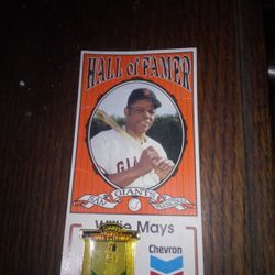 Baseball Card And Pin