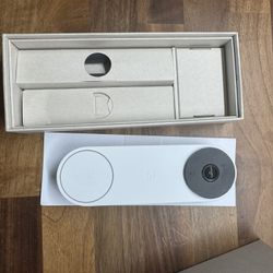 Google Nest Doorbell (Wired, 3rd Gen) - Smart Wi-Fi Video Doorbell Camera - Snow