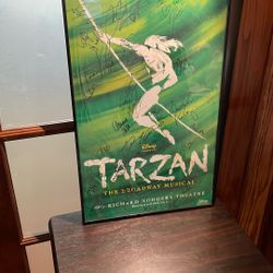The Tarzan Framed Poster Signed By All Artists/crev