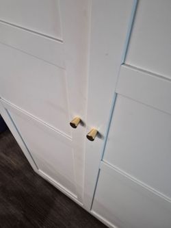(2) Nice metal wardrobe/closet cabinets