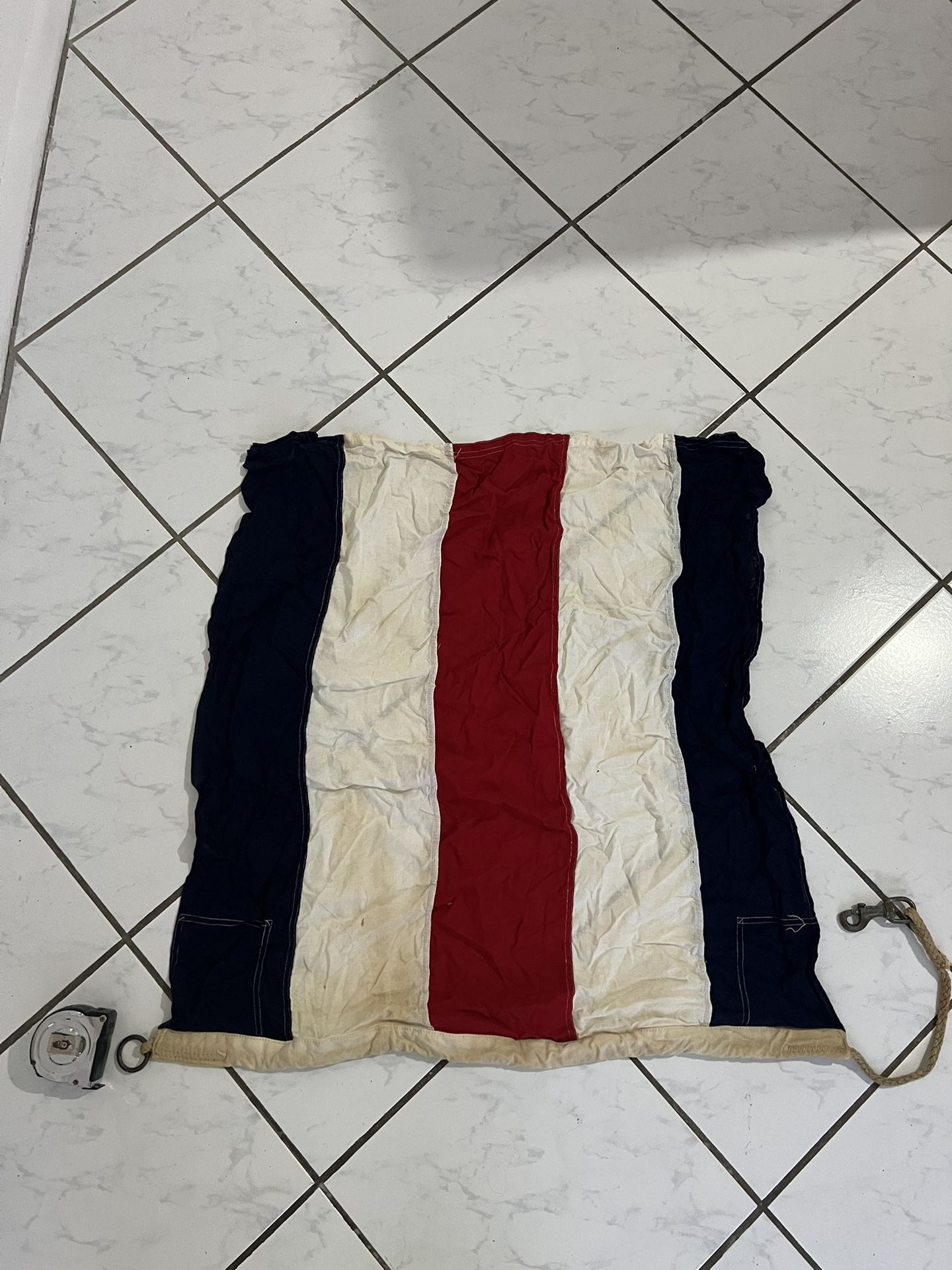 Vintage Nautical Cotton Flag