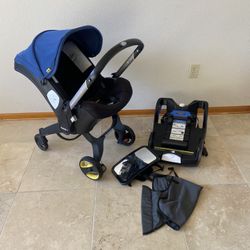 Doona Stroller With Base Blue 