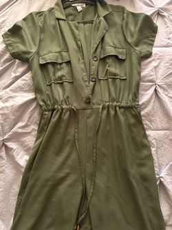 Charlotte Russe Olive Green Jumpsuit