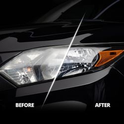 Car headlights restoration