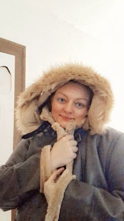Fo leather fur winter jacket Size L xl