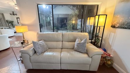Leather 2 seaters sofa