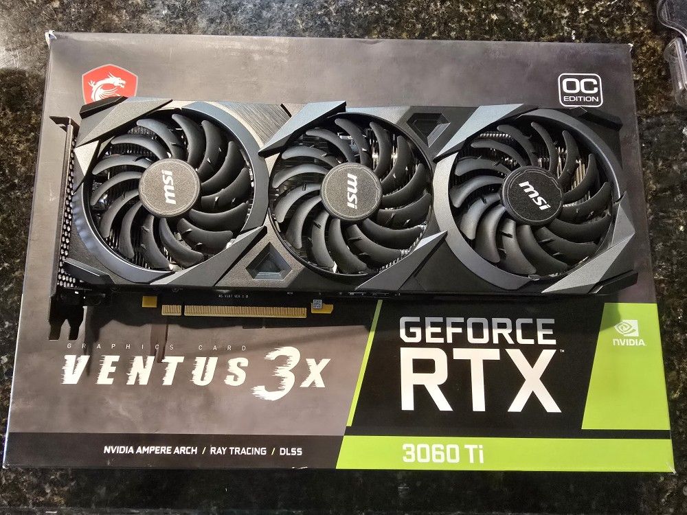 MSI NVIDIA RTX 3060 TI 8GB VENTUS 3X GAMING GRAPHICS CARD GPU