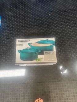 Tramontina Enameled Cast Iron Dutch Oven Set 2-Pack