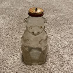 1950s Snow Crest Bear Glass Bottle Coin Bank Beverage Jar Salem MA Vintage1950s Snow Crest Bear Glass Bottle Coin Bank Beverage Jar Salem MA