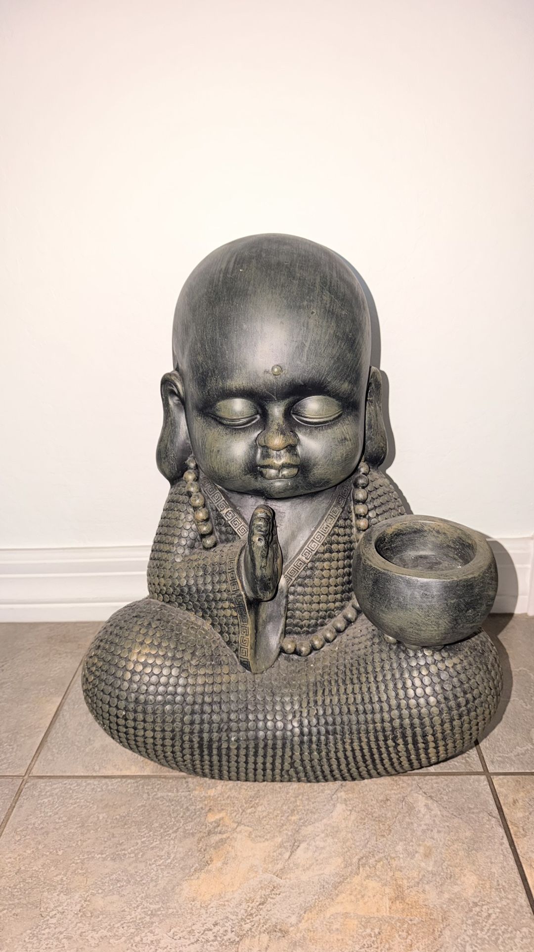 Large Buddha With Plant Pot