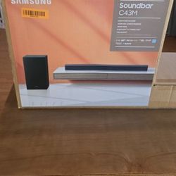 Samsung sound bar and bass 