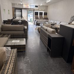 Patio furniture showroom moving sale