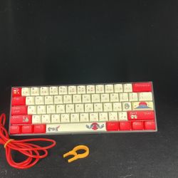 Some Japanese key caps, black base brown tactile switches
