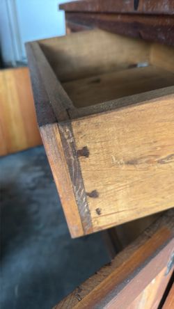 Two-Part Teak Hutch Top Craftsmanship