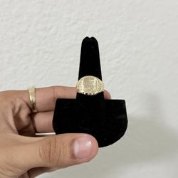 14k Initial Ring