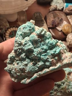 non dyed, non stabilized turquoise