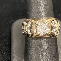 14kt Yg Masonic Scottish Rite Mystic Shriners Ring 