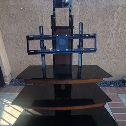 TV Stand With 3 Glass Tops