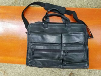 Leather laptop bag