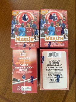 2025-26 Topps Merlin EPL Blaster Box