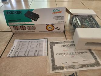 Kicker Marine Amplifier KMA600