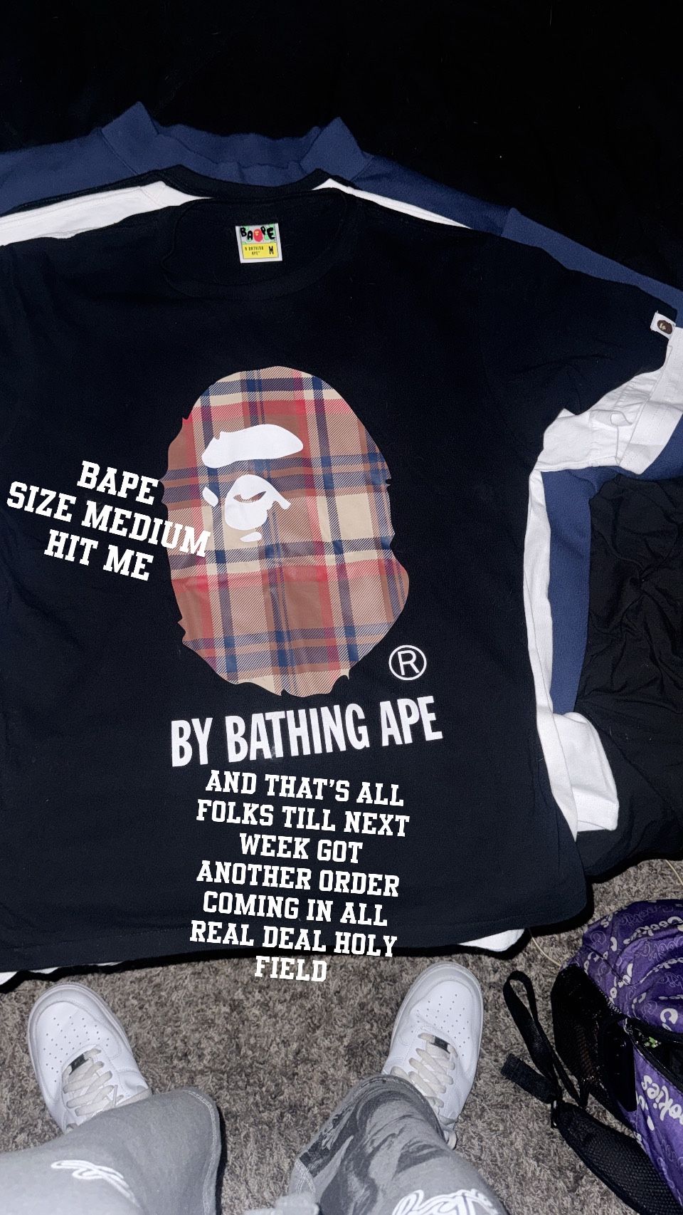 AUTHENTIC BAPE TEE