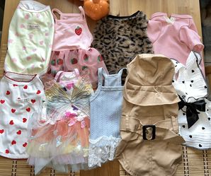 15 Female Dog Clothes Medium & Large 