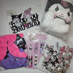 Kuromi & My Melody Birthday Party Supplies 