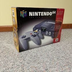 Original Nintendo 64 Console PACKAGE BOX ONLY – Mint Condition – For Collectors