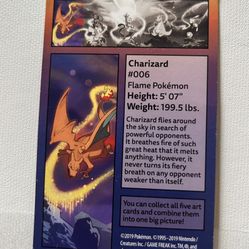 Pokemon 2019 Charizard #006 Flame Pokemon