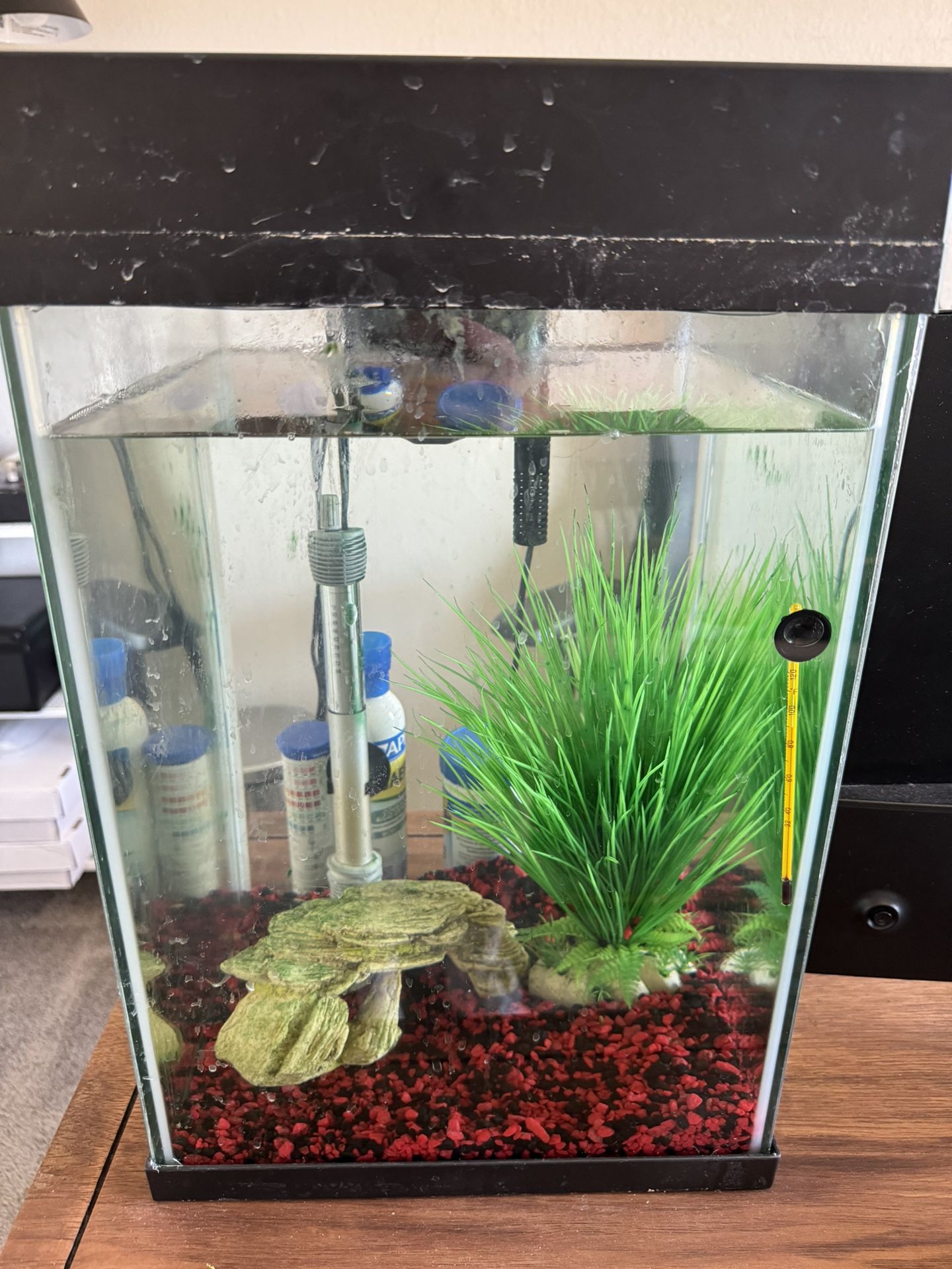10 gallon fish tank aquarium and accessories (please read description!)