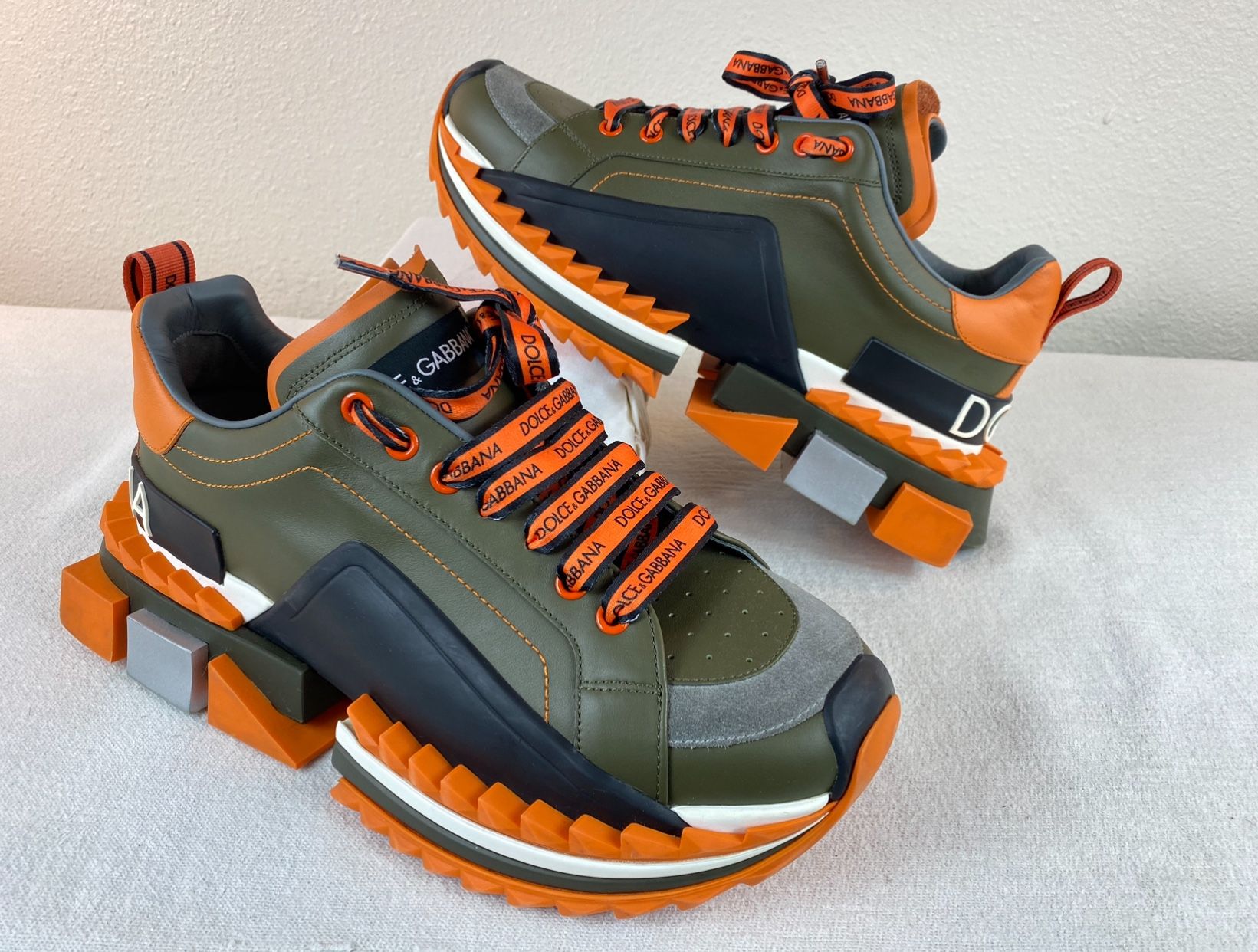 Dolce Gabbana Super King Green Orange Size [Almost Brand New