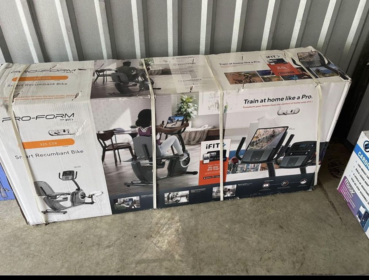 ProForm 325 CSX; Exercise Bike with 5" Display, Built-In Tablet Holder, and Fan. RETAIL $500