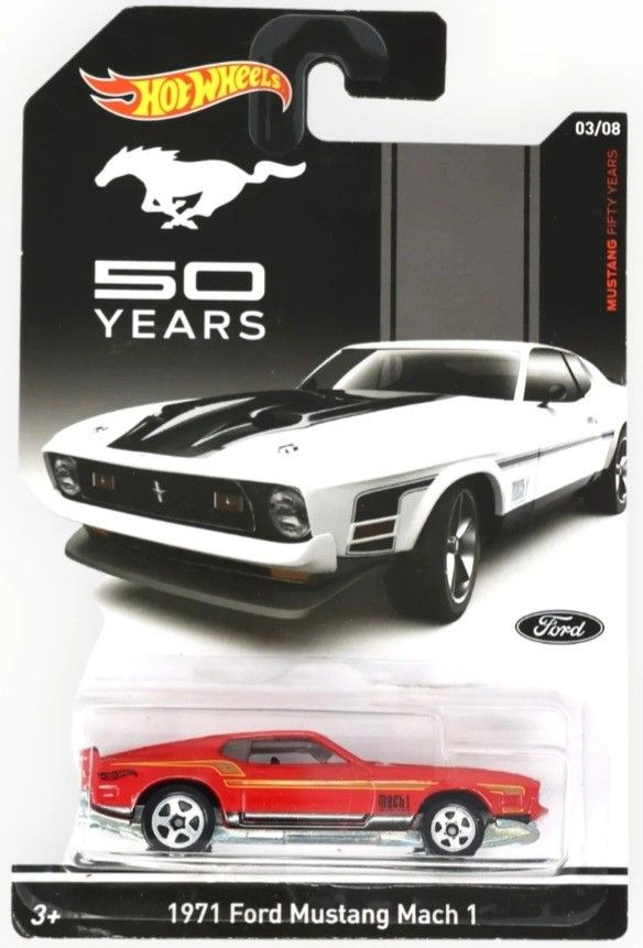 Hot Wheels 50 Years Mustang 5 Car Lot Set