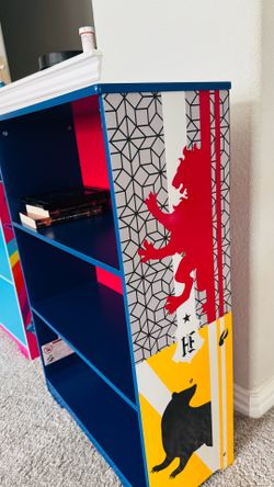 Two book shelf - boy and girl
