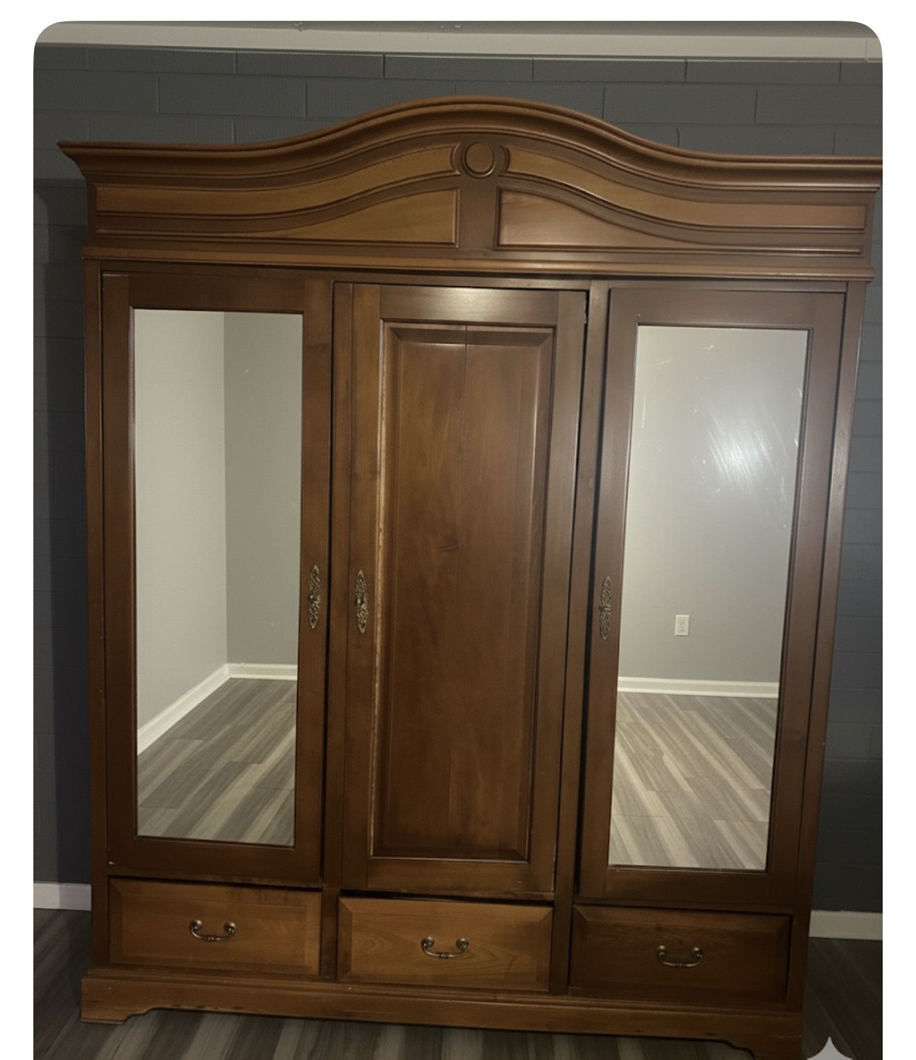 Solid Wood Armoire / Wardrobe