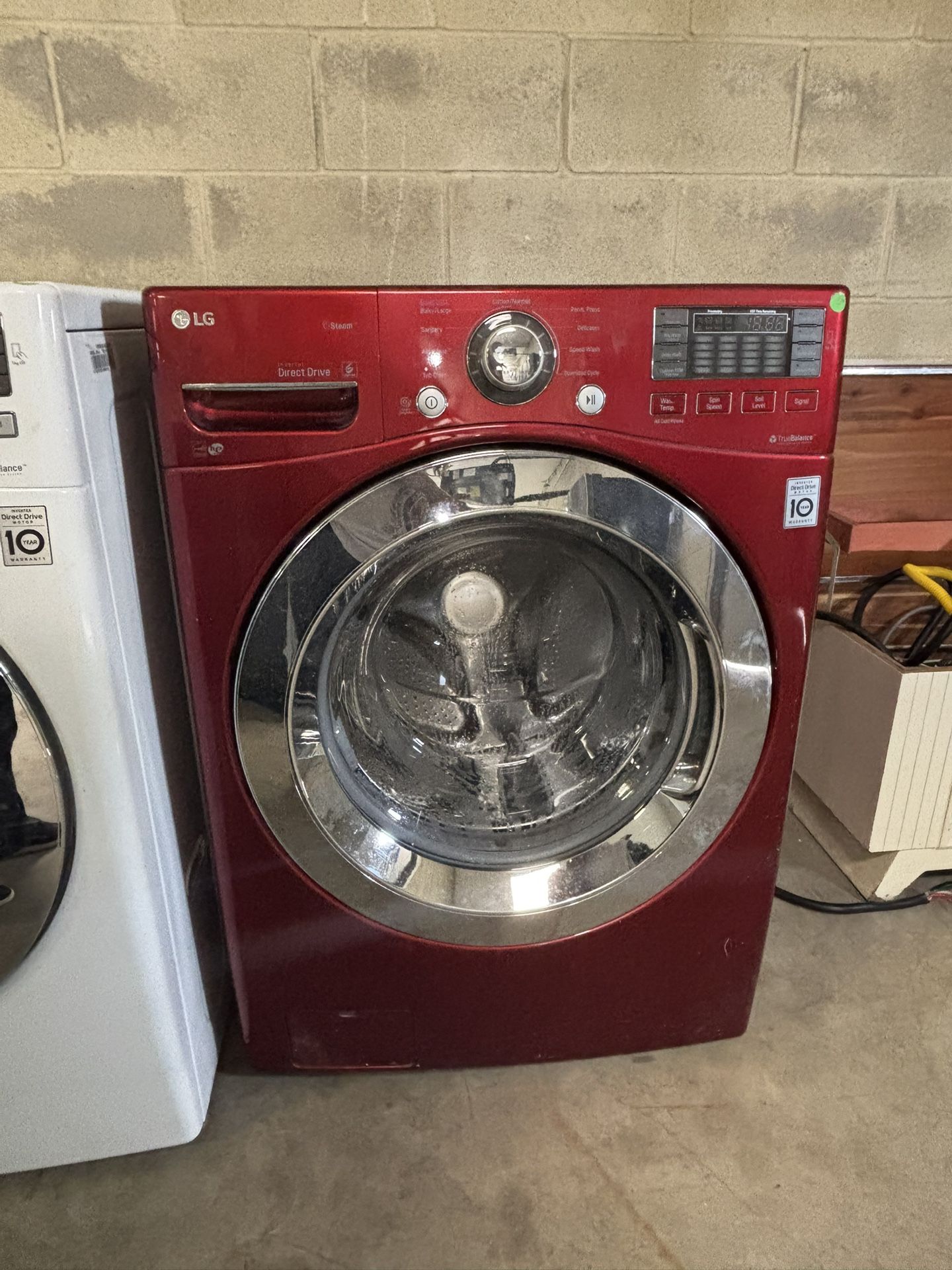 Red LG Washer Only $349 1 Year Warranty Washers & Dryers