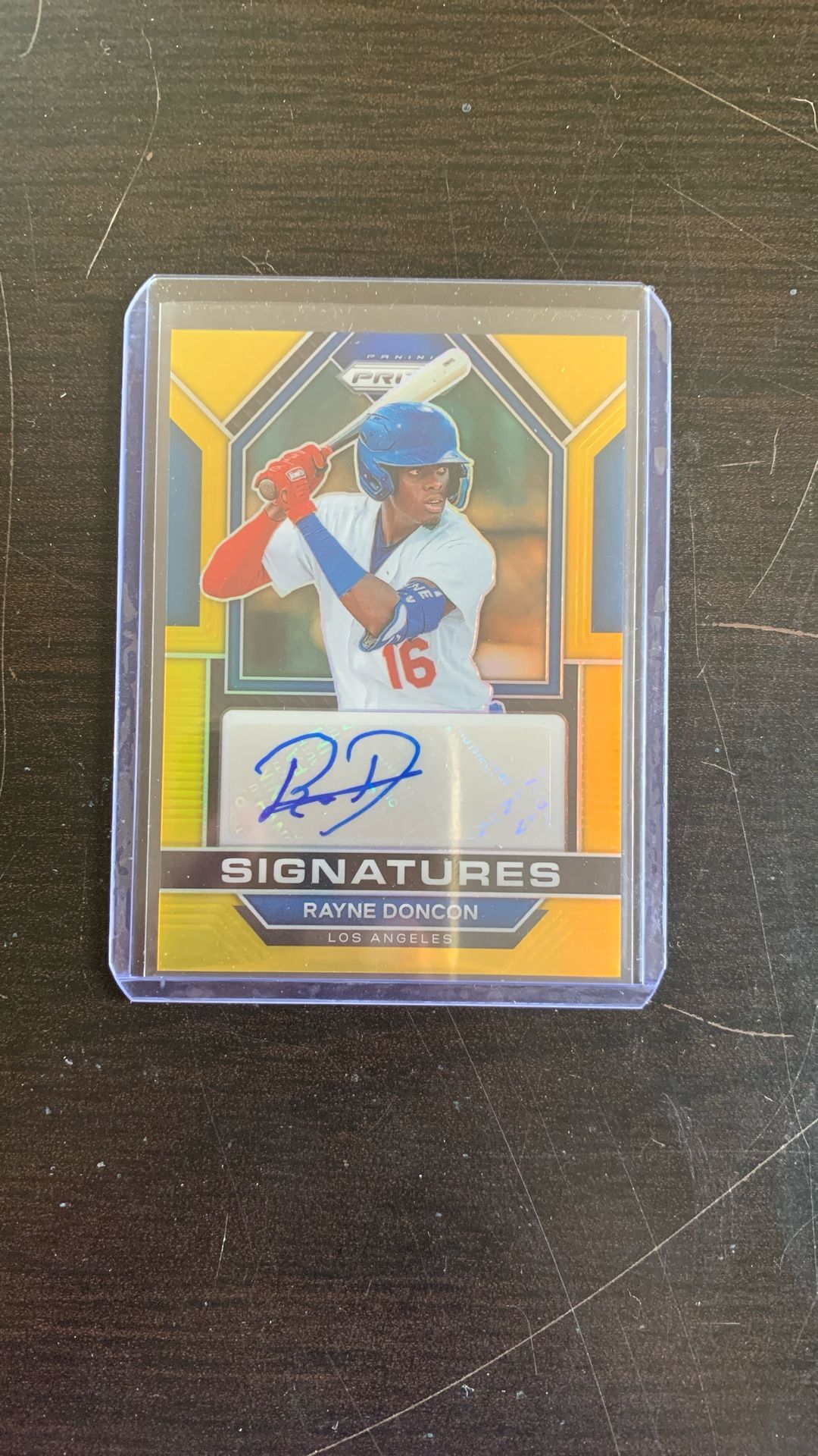 Rayne Doncon MLB Autographed Trading Card
