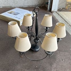 Matte Black Light Fixture.