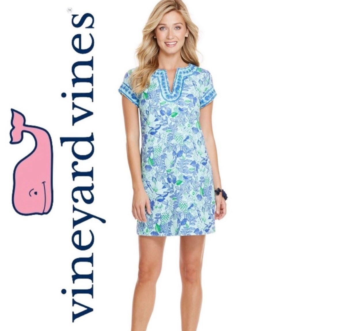 NWOT Vineyard Vines Cordia Floral Tunic Dress Size 00 PRICE FIRM