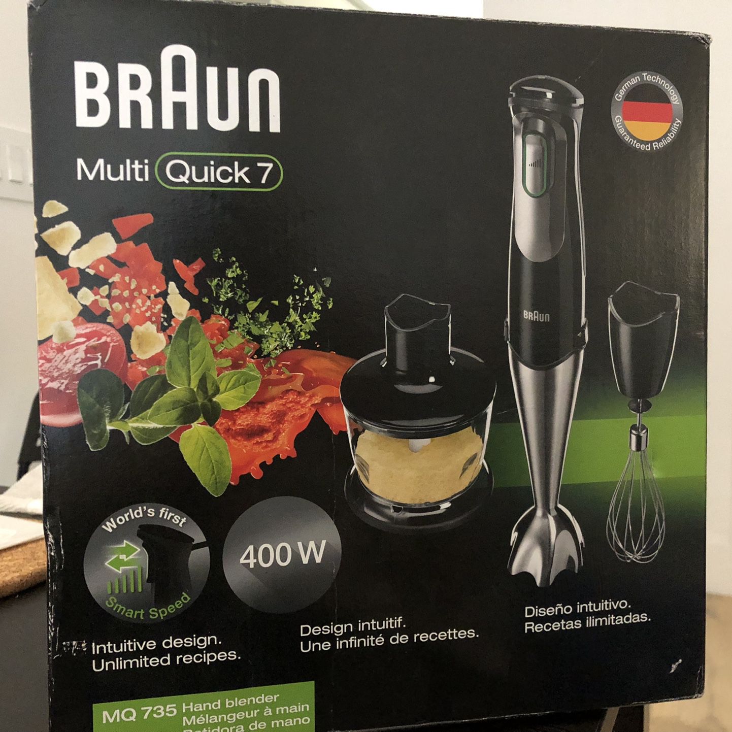 Braun Multiquick 7 MQ735 Sauce Hand Blender, Black for Sale in