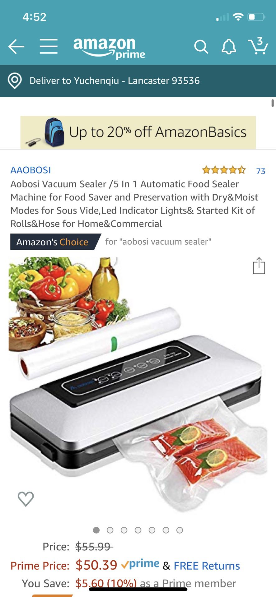 Vacuum food sealer