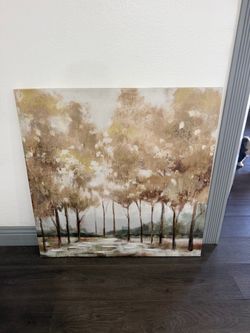 Large Forest Tree Canvas Wall Art