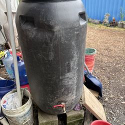 Rain catching barrels